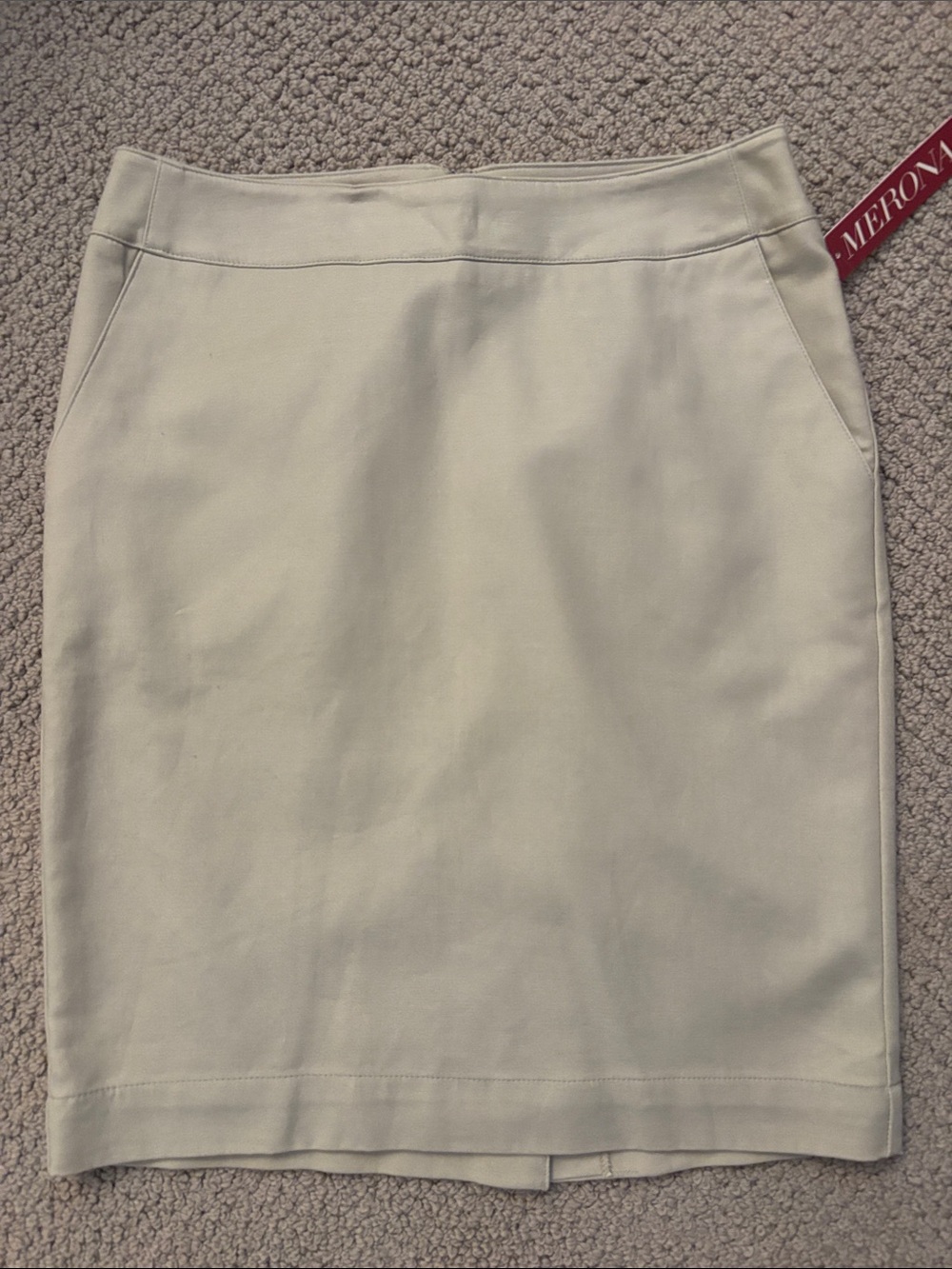 Beige Pencil Skirt